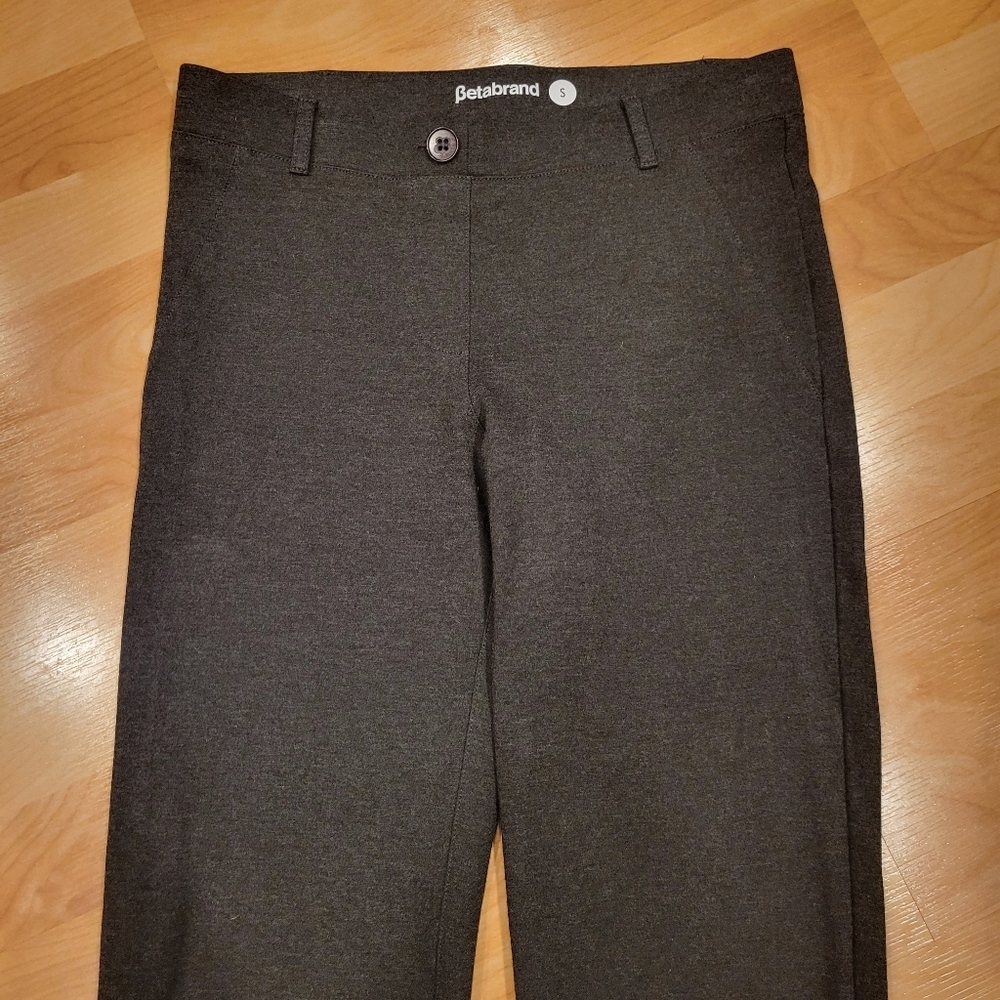 Betabrand Classic Dpyp Dress Pant Yoga Pant Charcoal Size Small — image 8 of 8